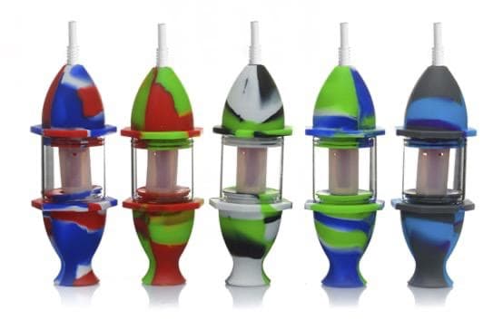 NC11 - Silicone Nectar Collector with 10MM Ceramic Tip (18003)