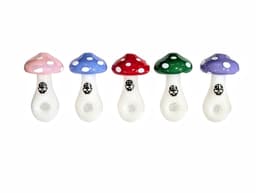 TXH16 Mushroom Hand Pipe With Screen  (PACK OF 5)