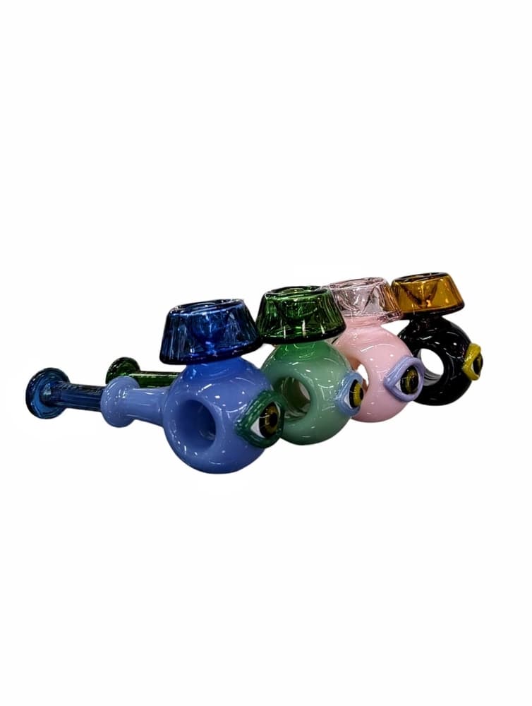 TXH2 - Toxic Eyeball Hammer Hand Pipe alternate view