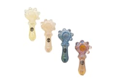 TXH3 - Mini 4" Toxic Skull Hand Pipe (PACK OF 3)