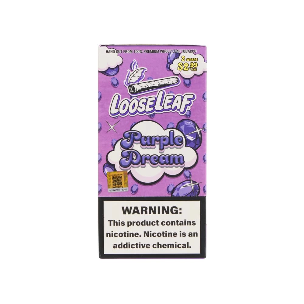 LooseLeaf Natural Leaf Wraps (40ct) (PURPLE DREAM) 20-2PACK