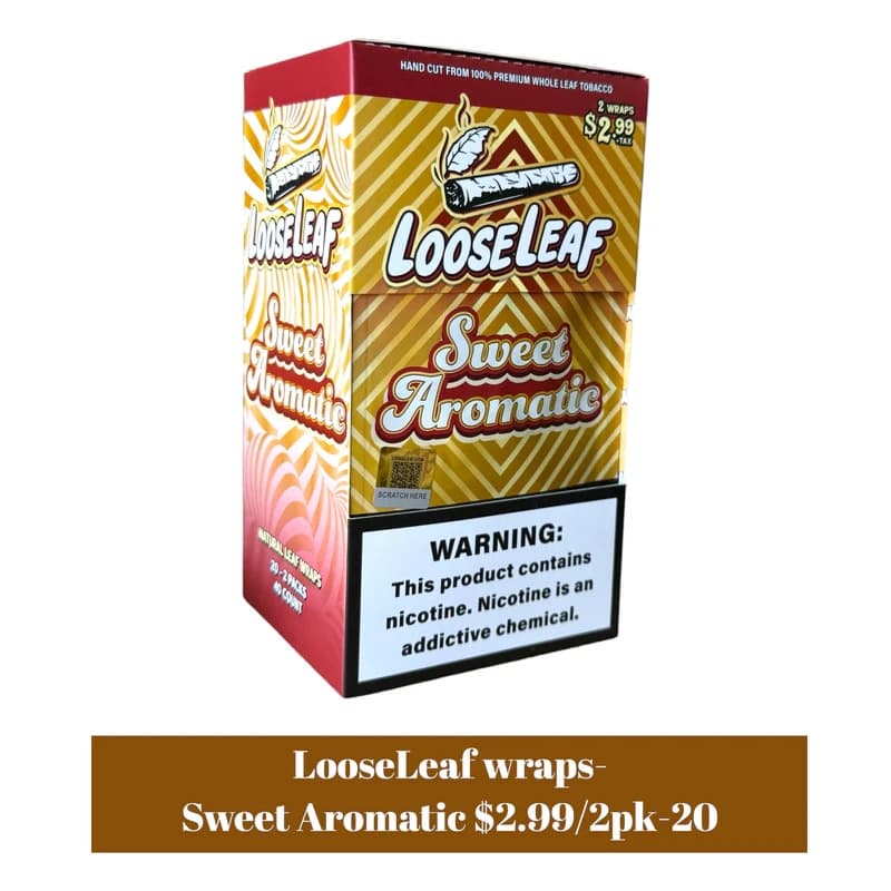 LooseLeaf Natural Leaf Wraps (40ct) Sweet Aromatic