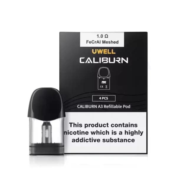 UWELL CALIBURN A3 REFILLABLE POD 1.0OHM MESHED