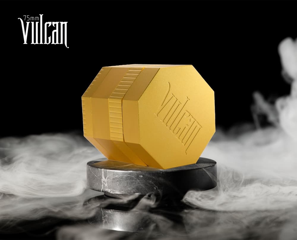 VULCAN 75MM MAGNETIC HERB GRINDER (LIMITED EDITION)- GOLD