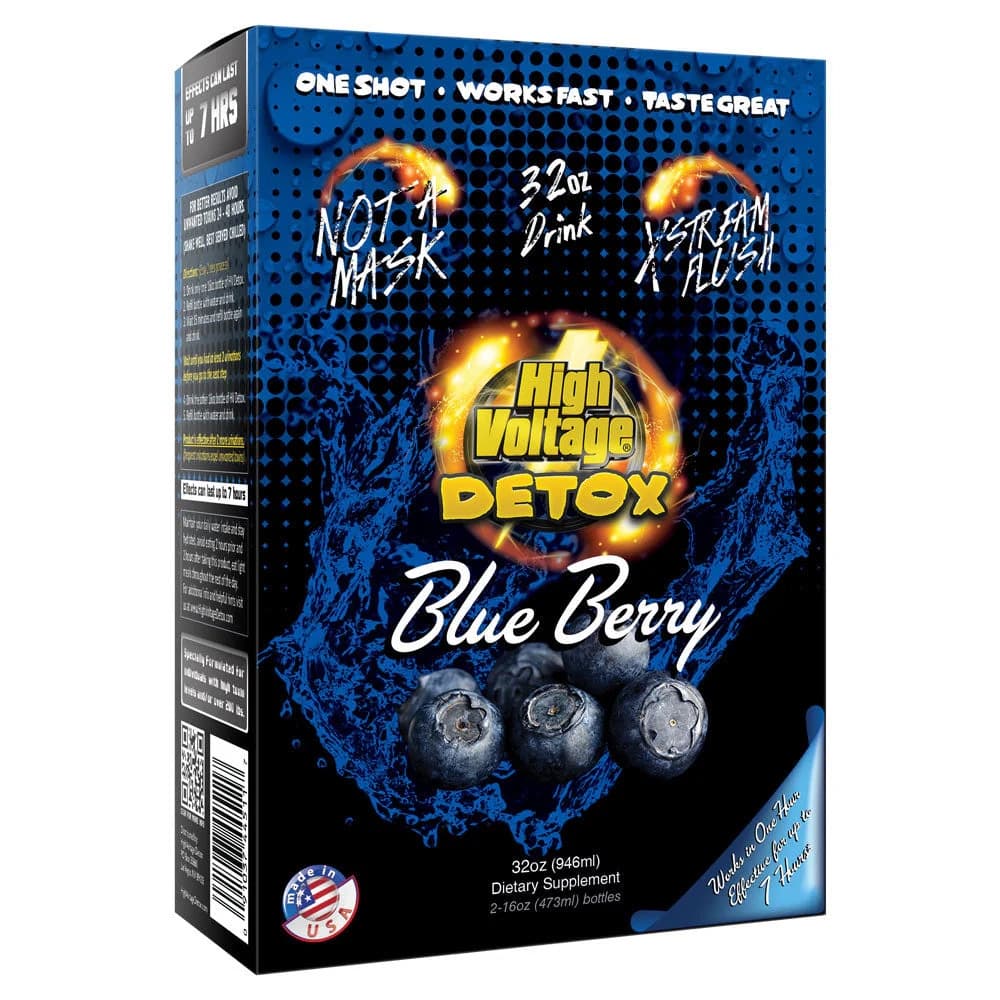 High Voltage Detox 32OZ Box (BLUE BERRY)
