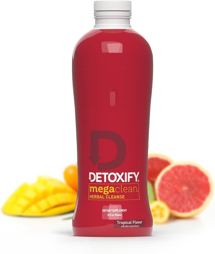 Detoxify Mega Clean Herbal Cleanse Supplement 32oz - Tropical