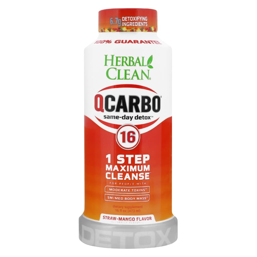 QCARBO HERBAL CLEAN 16OZ  STRAWBERRY MANGO