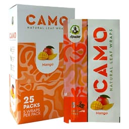 Camo Natural Leaf Wraps (Box of 25)