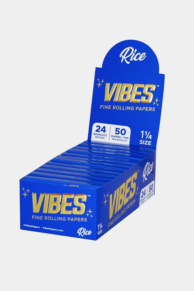 VIBES ROLLING PAPERS 24 BOOKLETS/50 PAPERS &amp; TIPS - RICE