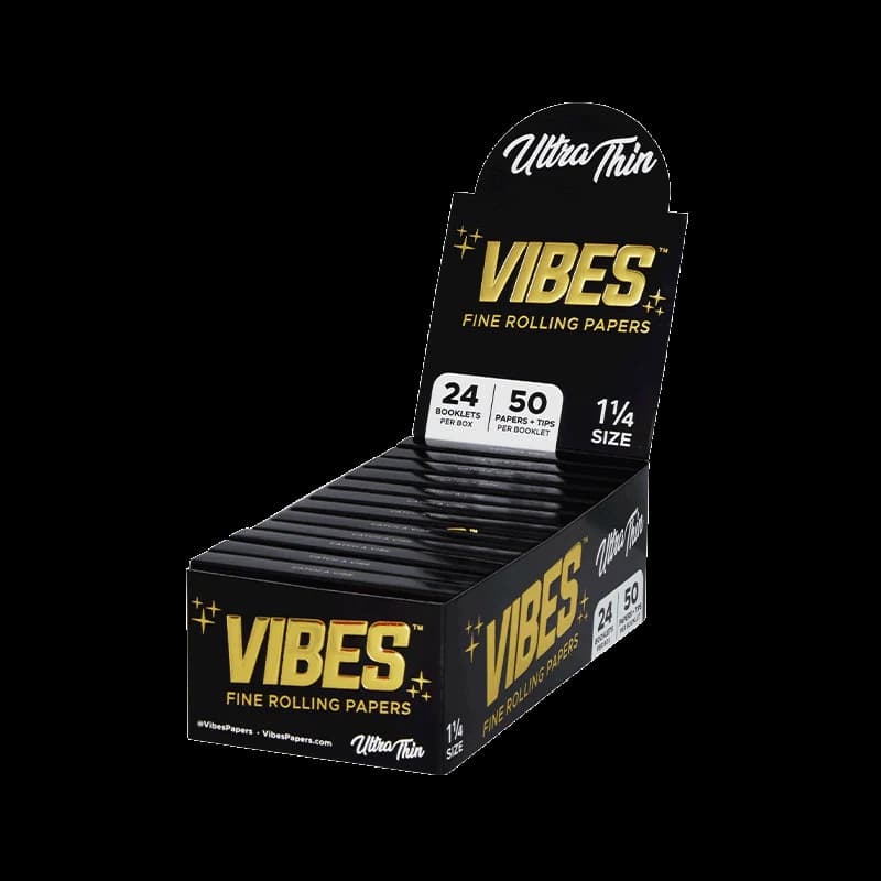 VIBES ROLLING PAPERS 24 BOOKLETS/50 PAPERS &amp; TIPS - ULTRA THIN
