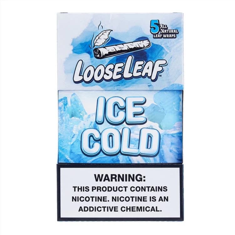 LOOSELEAF TABACCO LEAVES (ICE COLD) 5 NATURAL LEAF WRAPS