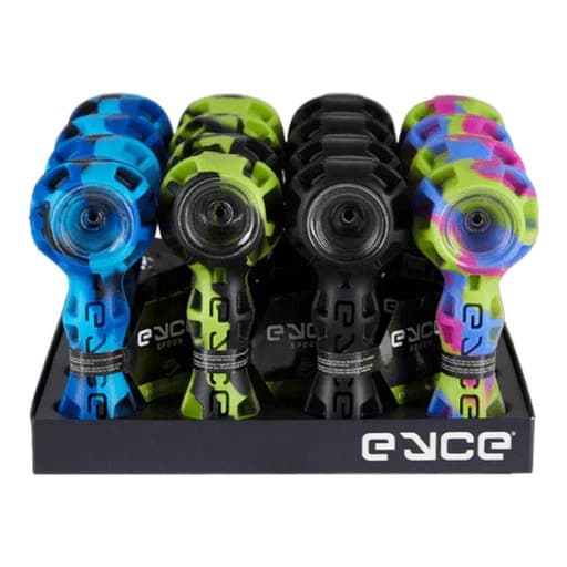 Eyce 4" Spoon Silicone Hand Pipe (Display of 16) (Unit Cost $7.99)
