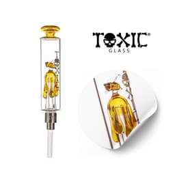 TXNC44 - 6" Toxic Honeybee Drizzle Nectar Collector