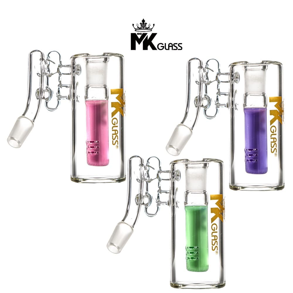MKAC5 - 45° MK100 Milky Downstem Ash catcher