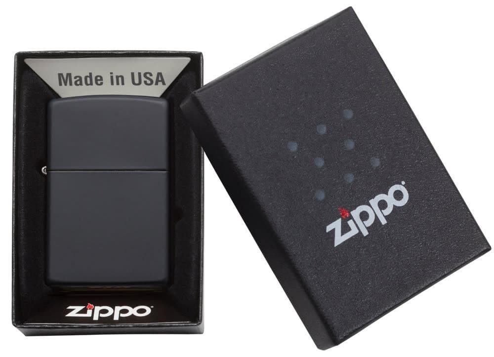 Zippo Lighter 218 Regular Black Matte