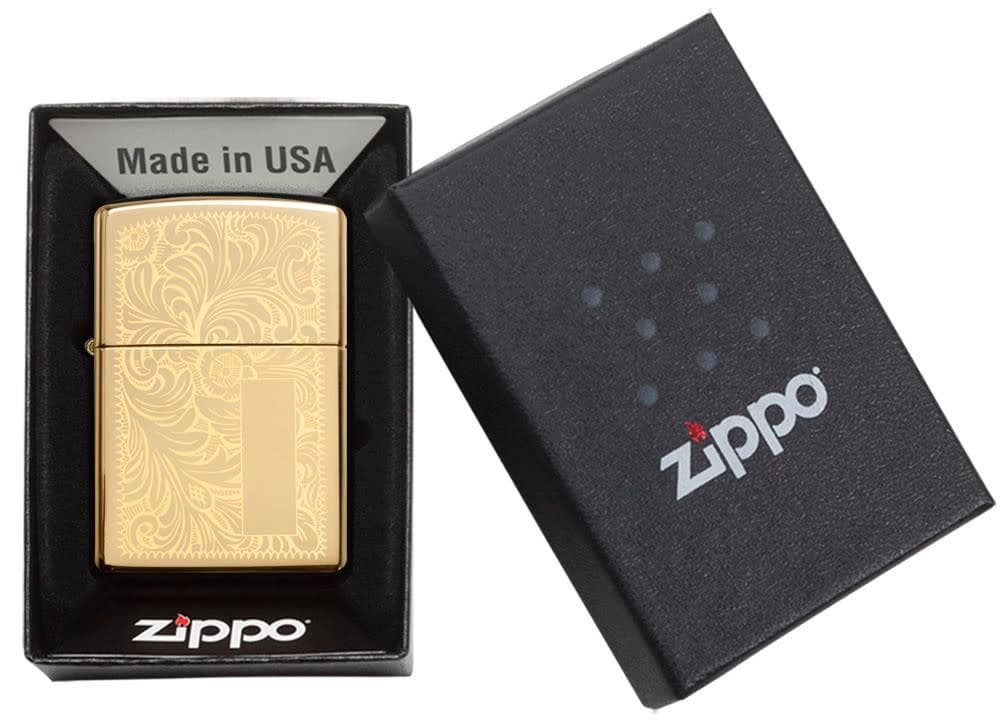 Zippo Lighter 352B REG BRASS VENETIAN