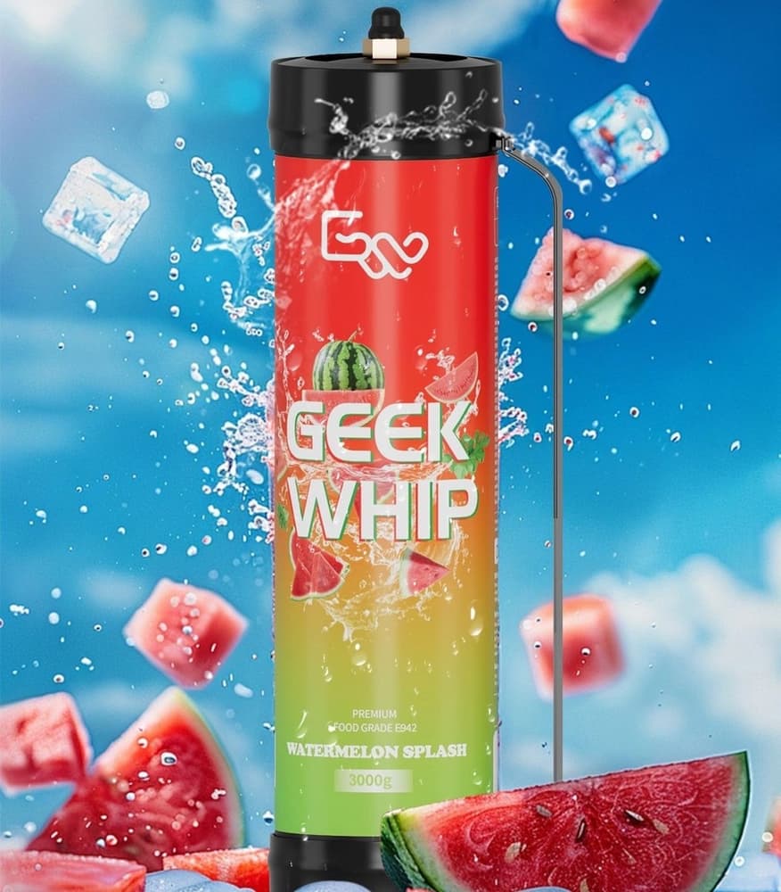 Geek Whip Premium Food Grade E942 Tank 3000g (Watermelon Splash)