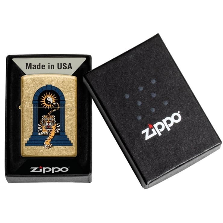 Zippo Lighter 48613 Tiger Tattoo Design
