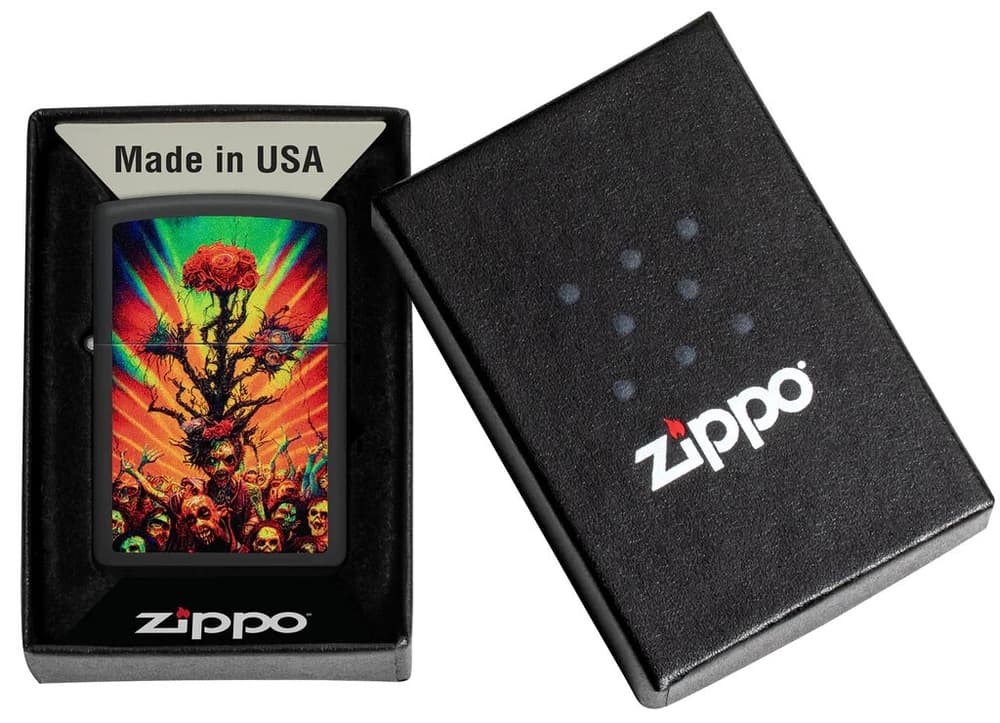 Zippo Lighter 48956 Abstract Zombie Design