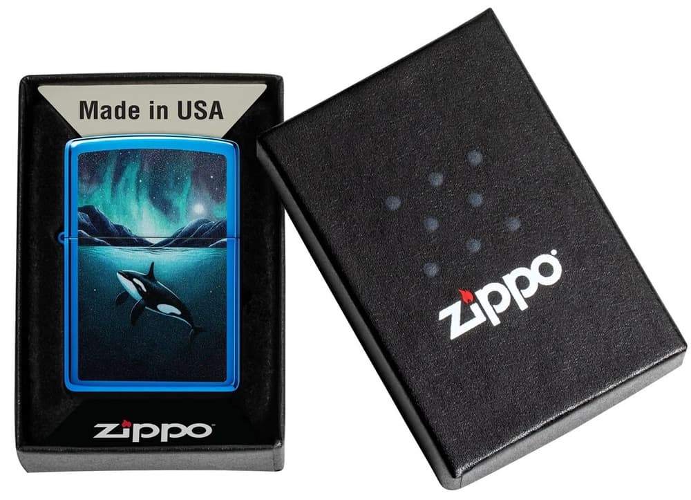 Zippo Lighter 48984 Whale Design