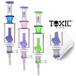 TXNC46 - Toxic Beaker Nectar Collector with 14MM Ceramic Tip