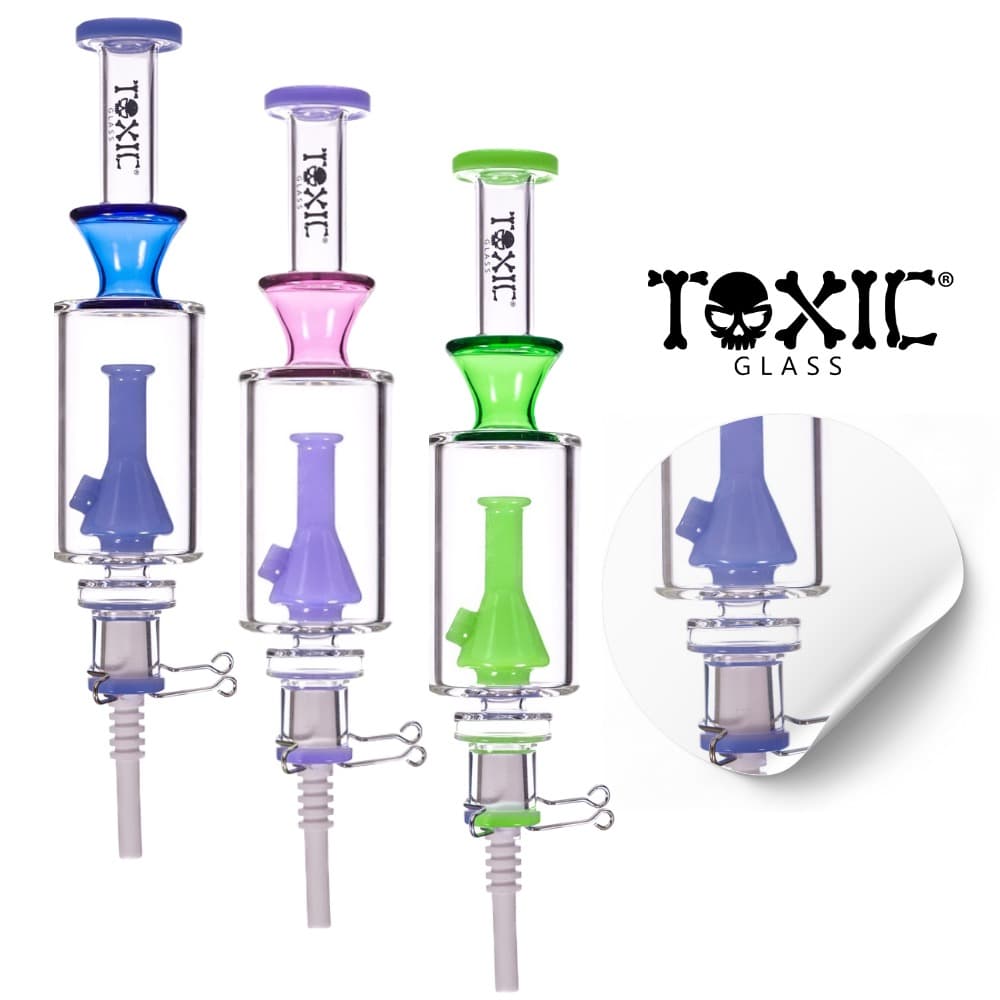 TXNC46 - Toxic Beaker Nectar Collector with 14MM Ceramic Tip