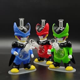 V2 - 9" Cartoon Character Water Pipe Green
