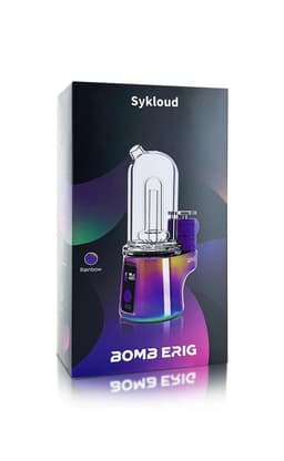 BOMB ERIG Sykloud - Portable Electric Dab Rig With Hot Knife (Rainbow)