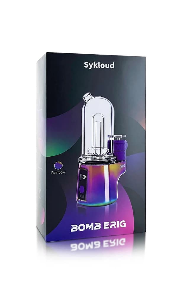BOMB ERIG Sykloud - Portable Electric Dab Rig With Hot Knife (Rainbow) alternate view