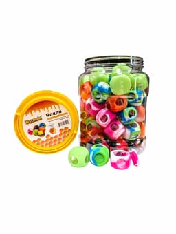Waxmaid Round Jar Silicon + Glass Container (60CT)