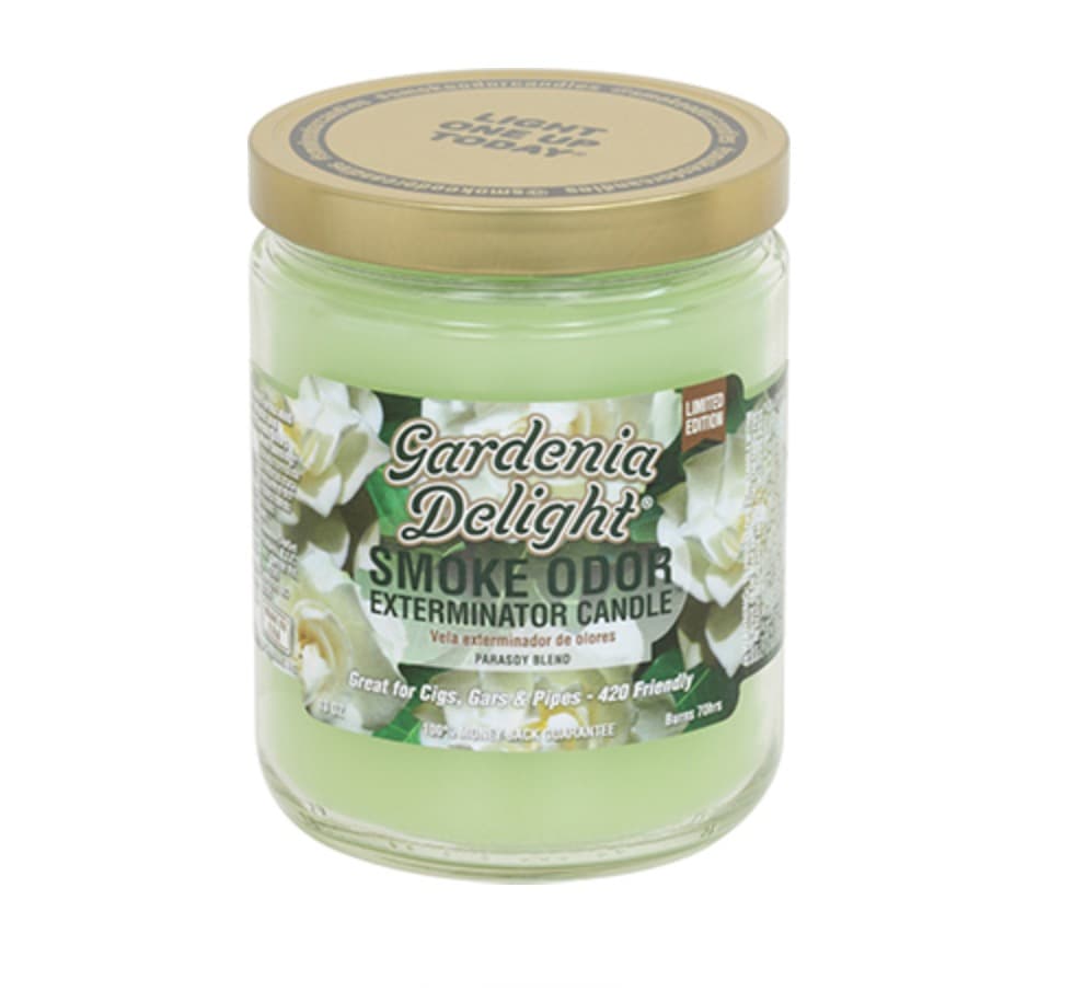 Smoke Odor Candle Gardenia Delight