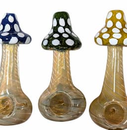 H107 - 4.5" Mushroom Hand Pipe (Pack of 3) (Unit Cost $7.99)