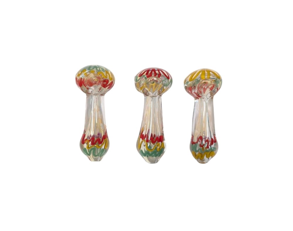 H23 -  4" Rasta Swirl Hand Pipe (Pack of 5) (Unit Cost $4.99)