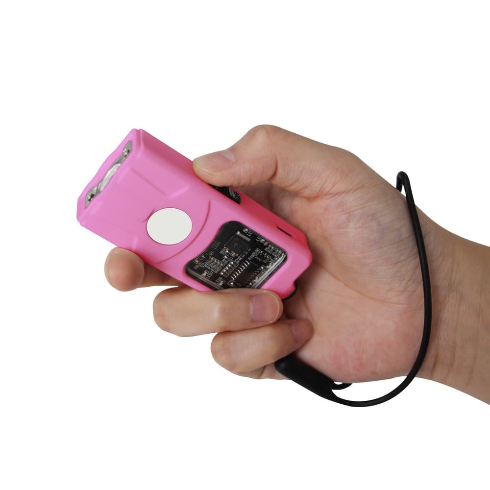 T312301 Mini Self Defense Flaslight Stun Gun (Pink)