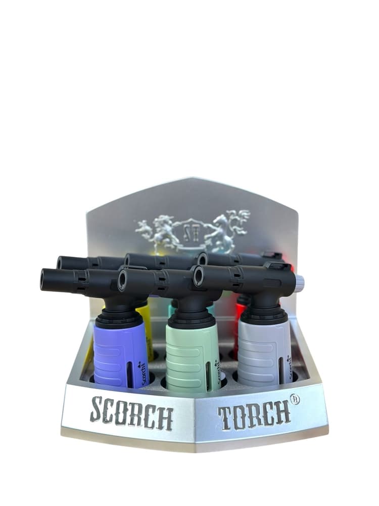 Scorch Torch 61856 5" Powerful Single Torch Cylindrical Lighter (Display of 6)