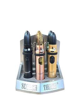 Scorch Torch 61862 7.5" Tall Single Flame Large Missile Torch w/ Changing Color Flame (Display of 6)