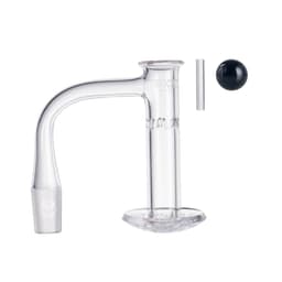 TXQB3 - Toxic Quartz 14MM 90° Etched Bottom Fully Welded Terp Slurper Set