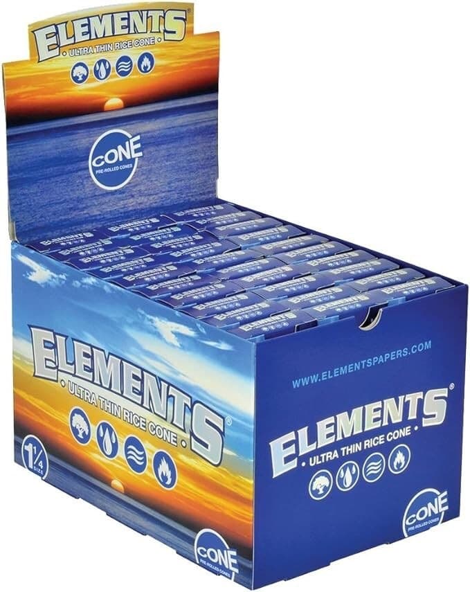 ELEMENTS ULTRA THIN RICE CONE 1 1/4 (BLUE BOX)