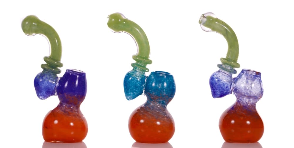 BUB57 - SPIRAL BLUE DUBBLE HEADED BUBBLER (Pack of 3) (Unit Cost $5.99)