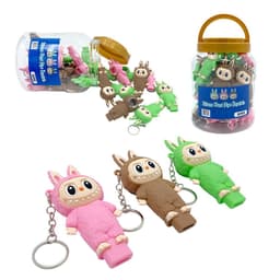 Silicone Bunny Key Chain Style Hand Pipes Jar (30ct)
