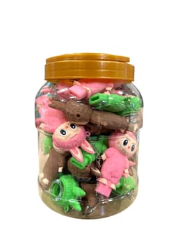 Silicone Bunny Key Chain Style Hand Pipes Jar (30ct)