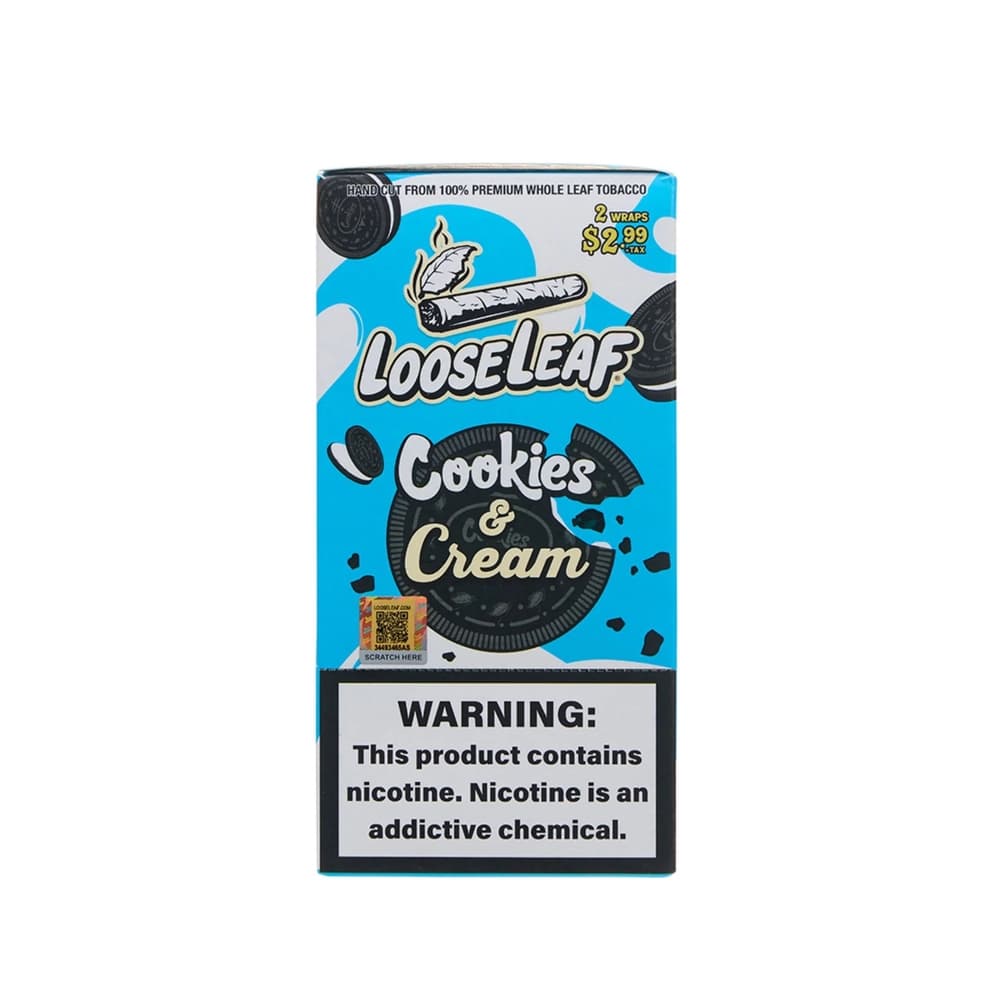 LooseLeaf Natural Leaf Wraps (40ct) (COOKIES AND CREAM) 20-2PACK