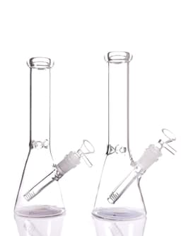 F38- 10" Clear Mandala Bottom Beaker Water Pipe