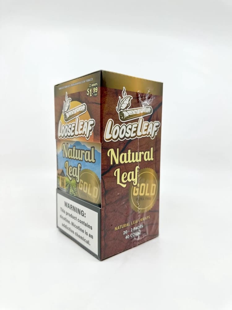 LooseLeaf Natural Leaf Wraps (40ct) Natural Leaf Gold