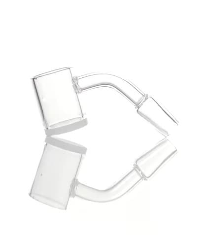 QB45 - 45° FLAT TOP 10mm Male BIG BUCKET Quartz Banger With bottom (Pack of 5) (20208) (Unit Cost $3.99)