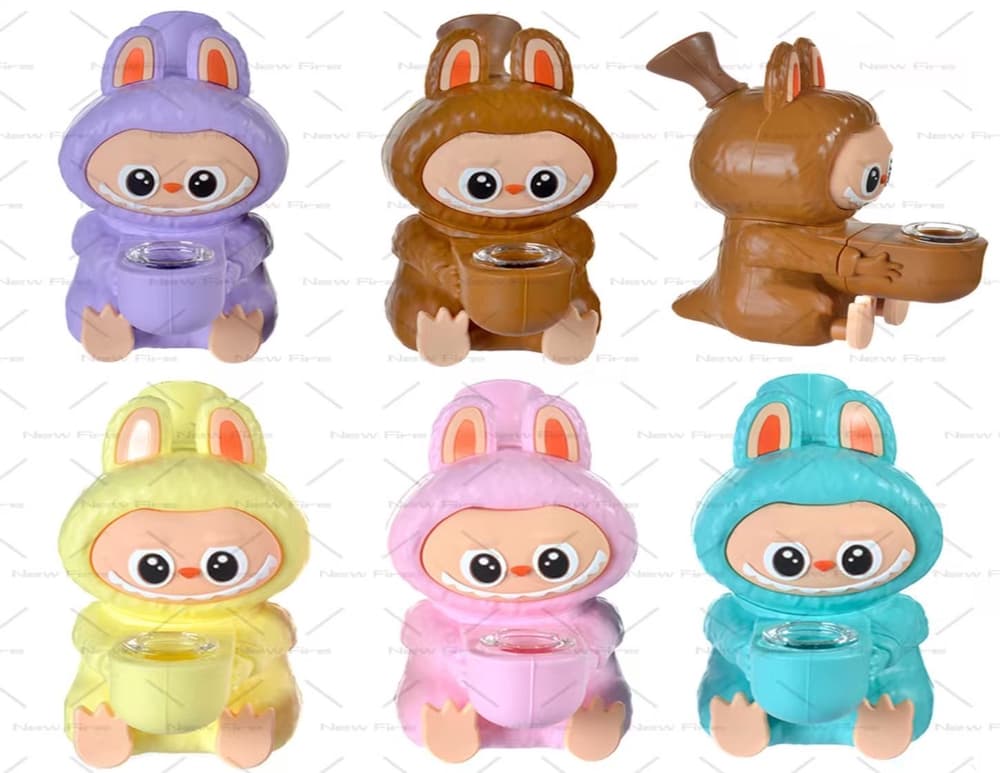SWP92 - 4.5" Silicone Bunny Water Pipe