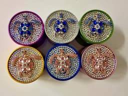 63MM 4 Parts Aluminium Alloy Sea Turtle Diamond Top Design Grinders (70981)