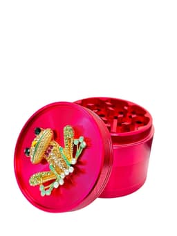 63MM 4 Parts Aluminium Alloy Frog Diamond Design Herb Grinder (70992)