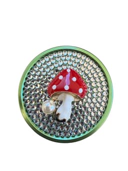 50MM 4 Parts Aluminium Alloy Mushroom Diamond Design Herb Grinder (80117)