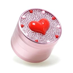 63MM 4 Parts Aluminium Alloy Love Diamond Design Grinders (70982)